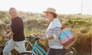 couple avec vélos